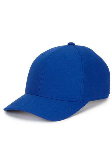 Flexfit 110P Mens Cool & Dry Moisture Wicking Adjustable Hat Royal Blue Front