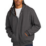 Champion Mens Double Dry Eco Moisture Wicking Fleece Full Zip Hooded Sweatshirt Hoodie - Heather Charcoal Grey