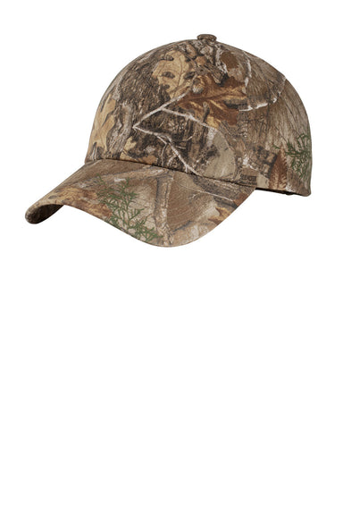 Port Authority C871 Pro Camouflage Garment Washed Hat Realtree Edge Camo Front