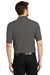 Port Authority K500/TLK500/K500ES Mens Silk Touch Wrinkle Resistant Short Sleeve Polo Shirt Heather Charcoal Grey Back