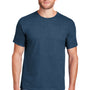 Hanes Mens Beefy-T Short Sleeve Crewneck T-Shirt - Heather Blue - Closeout