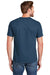 Hanes 5180/518T Mens Beefy-T Short Sleeve Crewneck T-Shirt Heather Blue Back