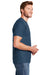 Hanes 5180/518T Mens Beefy-T Short Sleeve Crewneck T-Shirt Heather Blue Side