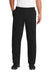 Gildan 12300 DryBlend Open Bottom Sweatpants w/ Pocket Black Front