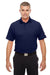Under Armour 1261172 Mens Corp Performance Snag Resistant Short Sleeve Polo Shirt Navy Blue Front