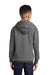 Port & Company PC90YH Youth Core Fleece Hooded Sweatshirt Hoodie Heather Graphite Grey Back