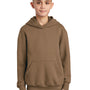 Port & Company Youth Core Pill Resistant Fleece Hooded Sweatshirt Hoodie - Woodland Brown