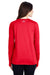Under Armour 1305681 Womens Locker 2.0 Moisture Wicking Long Sleeve Crewneck T-Shirt Red Back