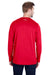 Under Armour 1305776 Mens Locker 2.0 Moisture Wicking Long Sleeve Crewneck T-Shirt Red Back