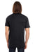 Threadfast Apparel 130A Mens Short Sleeve Crewneck T-Shirt Black Back