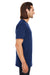 Threadfast Apparel 130A Mens Short Sleeve Crewneck T-Shirt Navy Blue Side