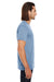 Threadfast Apparel 130A Mens Short Sleeve Crewneck T-Shirt Denim Blue Side