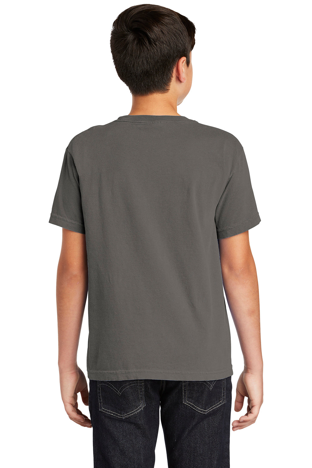 Comfort Colors 9018/C9018 Youth Short Sleeve Crewneck T-Shirt Grey Back