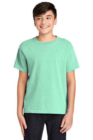 Comfort Colors 9018/C9018 Youth Short Sleeve Crewneck T-Shirt Island Reef Green Front