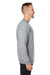 Columbia 1411601 Mens Hart Mountain Long Sleeve Crewneck Sweater Heather Charcoal Grey Side