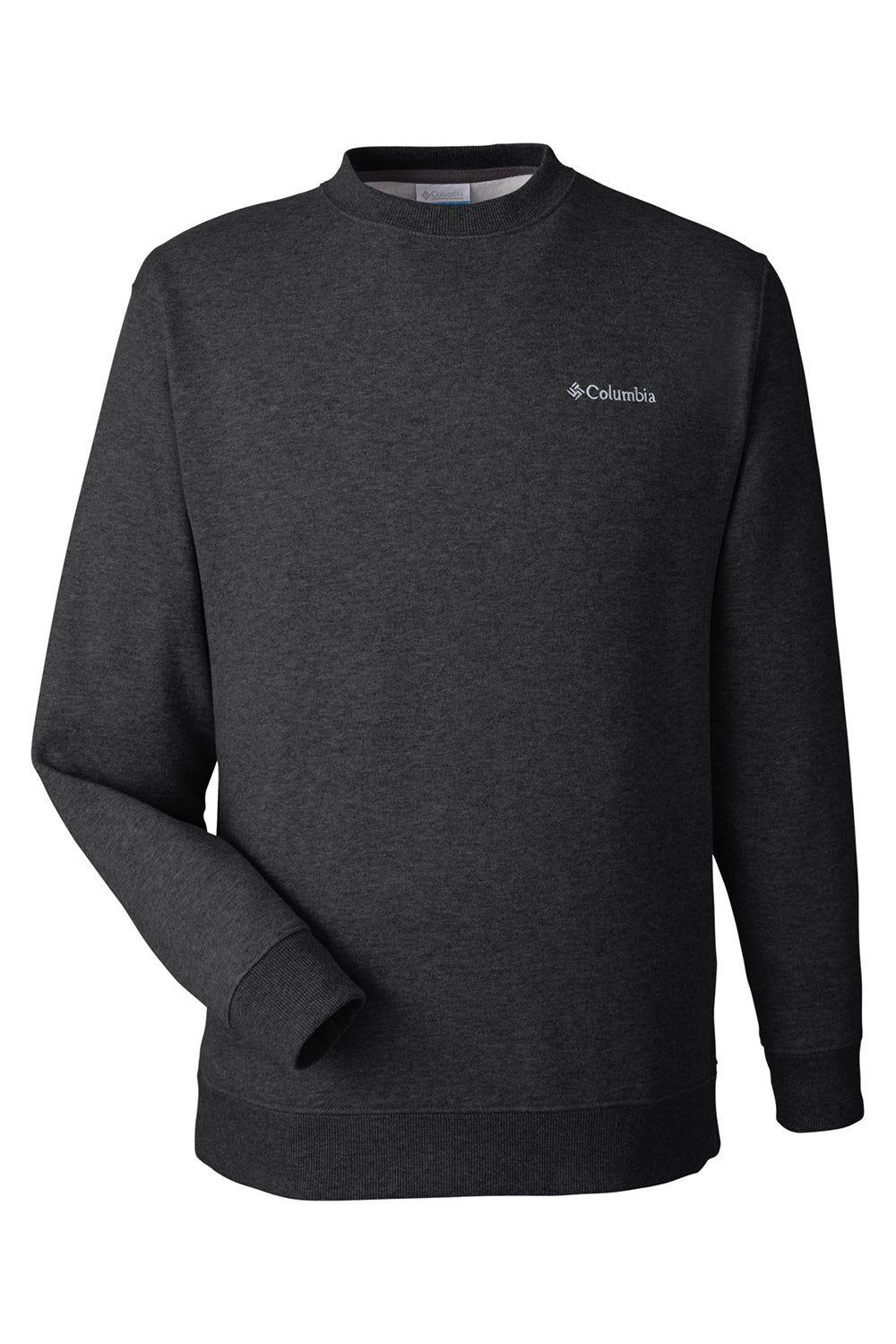 Columbia 1411601 Mens Hart Mountain Long Sleeve Crewneck Sweater Black Flat Front