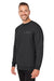 Columbia 1411601 Mens Hart Mountain Long Sleeve Crewneck Sweater Black 3Q