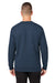 Columbia 1411601 Mens Hart Mountain Long Sleeve Crewneck Sweater Collegiate Navy Blue Back
