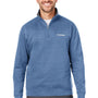 Columbia Mens Hart Mountain Long Sleeve 1/4 Zip Sweater - Heather Carbon Blue