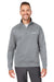 Columbia 1411621 Mens Hart Mountain Long Sleeve 1/4 Zip Sweater Heather Charcoal Grey Front