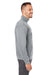 Columbia 1411621 Mens Hart Mountain Long Sleeve 1/4 Zip Sweater Heather Charcoal Grey Side