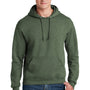 Jerzees Mens NuBlend Pill Resistant Fleece Hooded Sweatshirt Hoodie - Heather Military Green