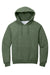 Jerzees Mens NuBlend Fleece Hooded Sweatshirt Hoodie Heather Military Green Flat Front