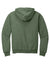 Jerzees Mens NuBlend Fleece Hooded Sweatshirt Hoodie Heather Military Green Flat Back