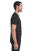 Threadfast Apparel 152A Mens Short Sleeve Crewneck T-Shirt Black Side