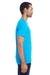 Threadfast Apparel 152A Mens Short Sleeve Crewneck T-Shirt Turquoise Blue Side