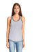 Next Level 1534 Womens Ideal Tank Top Heather Grey/Black Front