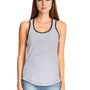 Next Level Womens Ideal Tank Top - Heather Grey/Black - Closeout