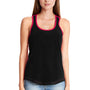 Next Level Womens Ideal Tank Top - Black/Red - Closeout