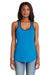 Next Level 1534 Womens Ideal Tank Top Turquoise Blue/Black Front