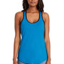 Next Level Womens Ideal Tank Top - Turquoise Blue/Black - Closeout