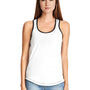 Next Level Womens Ideal Tank Top - White/Black - Closeout