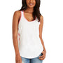 Next Level Womens Ideal Tank Top - White/Hot Pink - Closeout