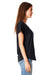 Next Level 1560 Womens Ideal Dolman Short Sleeve Crewneck T-Shirt Black Side