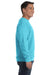 Comfort Colors 1566 Mens Crewneck Sweatshirt Lagoon Blue Side
