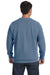 Comfort Colors 1566 Mens Crewneck Sweatshirt Blue Jean Back