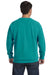 Comfort Colors 1566 Mens Crewneck Sweatshirt Seafoam Green Back