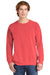 Comfort Colors 1566 Mens Crewneck Sweatshirt Watermelon Pink Front