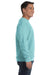 Comfort Colors 1566 Mens Crewneck Sweatshirt Chalky Mint Blue Side
