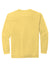Comfort Colors Mens Crewneck Sweatshirt Butter Yellow Flat Back