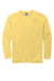 Comfort Colors Mens Crewneck Sweatshirt Butter Yellow Flat Front