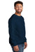 Comfort Colors 1566 Mens Crewneck Sweatshirt True Navy Blue Side