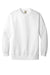 Comfort Colors 1566 Mens Crewneck Sweatshirt White Flat Front