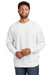 Comfort Colors 1566 Mens Crewneck Sweatshirt White Front