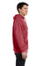 Comfort Colors 1567 Mens Hooded Sweatshirt Hoodie Crimson Red Side