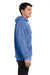Comfort Colors 1567 Mens Hooded Sweatshirt Hoodie Flo Blue Side